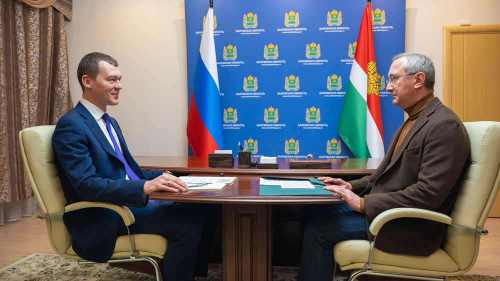 В Обнинске состоялась рабочая встреча Министра спорта РФ Михаила Дегтярева и губернатора Калужской области Владислава Шапши