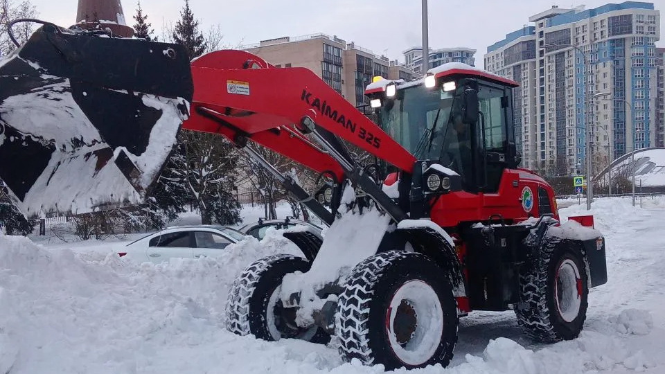 На снежный полигон вывезли более 7 тысяч кубометров снега