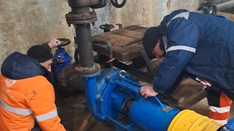 Специалисты РИР продолжают ремонтные работы на очистных сооружениях