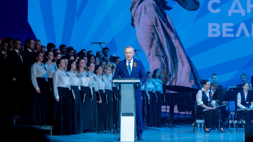 Владислав Шапша выступил на торжественном мероприятии, посвященном Дню Великой Победы